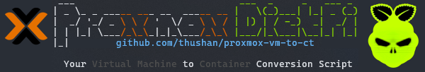 Proxmox VM to CT Logo